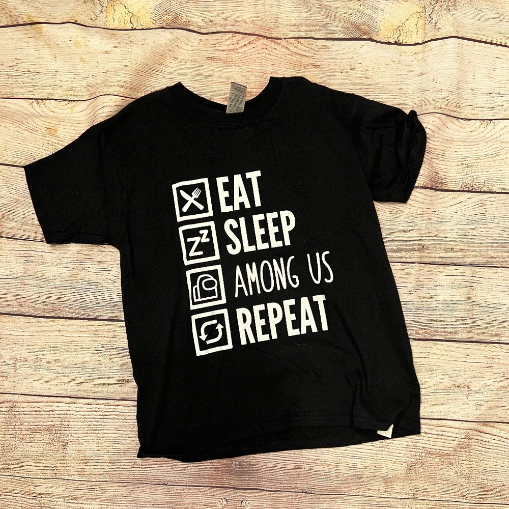 Eat Sleep Among Us Repeat Youth T-Shirt